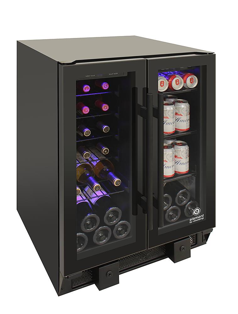 Left View: Touch Screen Wine & Beverage Cooler