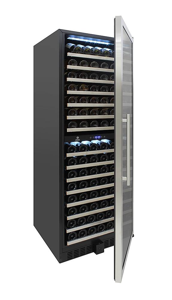 Vinotemp 155Bottle Dual Zone Wine Cooler Silver EL142SDST Best Buy