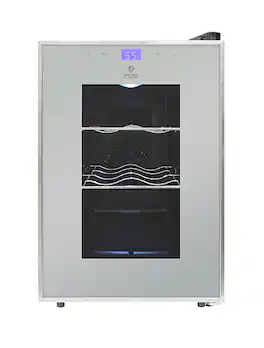 Vinotemp - 6-Bottle Single Zone Wine Cooler with Touch Screen - Silver