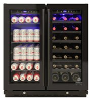 Vinotemp - EL-BWC101-01 33-Bottle and 101-Can Beverage Cooler - Black - Front_Zoom