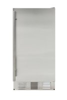 Vinotemp - Brama Outdoor 14-Inch 25 Lb Freestanding Icemaker - Silver - Front_Zoom