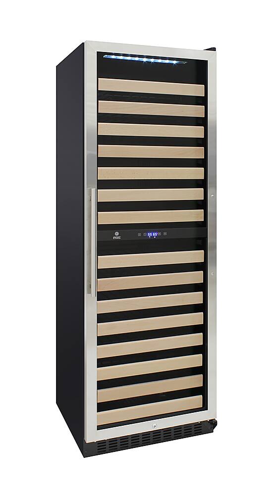 vinotemp 155 bottle stainless steel dual zone wine cooler