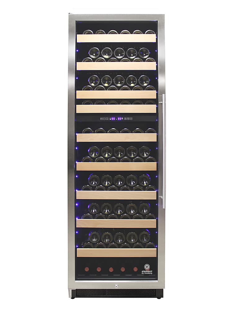 Best Buy Vinotemp Connoisseur Series 168 Dual Zone Wine Cooler, Left