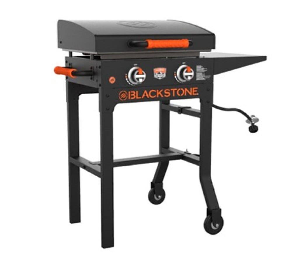 Angle View: Blackstone - OTG 22in Gridde w/Hood on Cart - Black