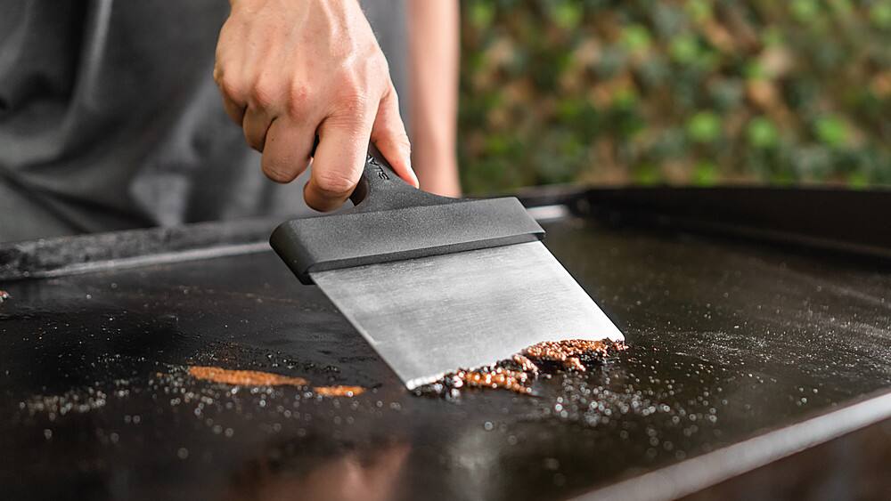 Alt View 12. Blackstone - Large 6in Stainless Steel Griddle Scraper with Grip Handle - Multi.