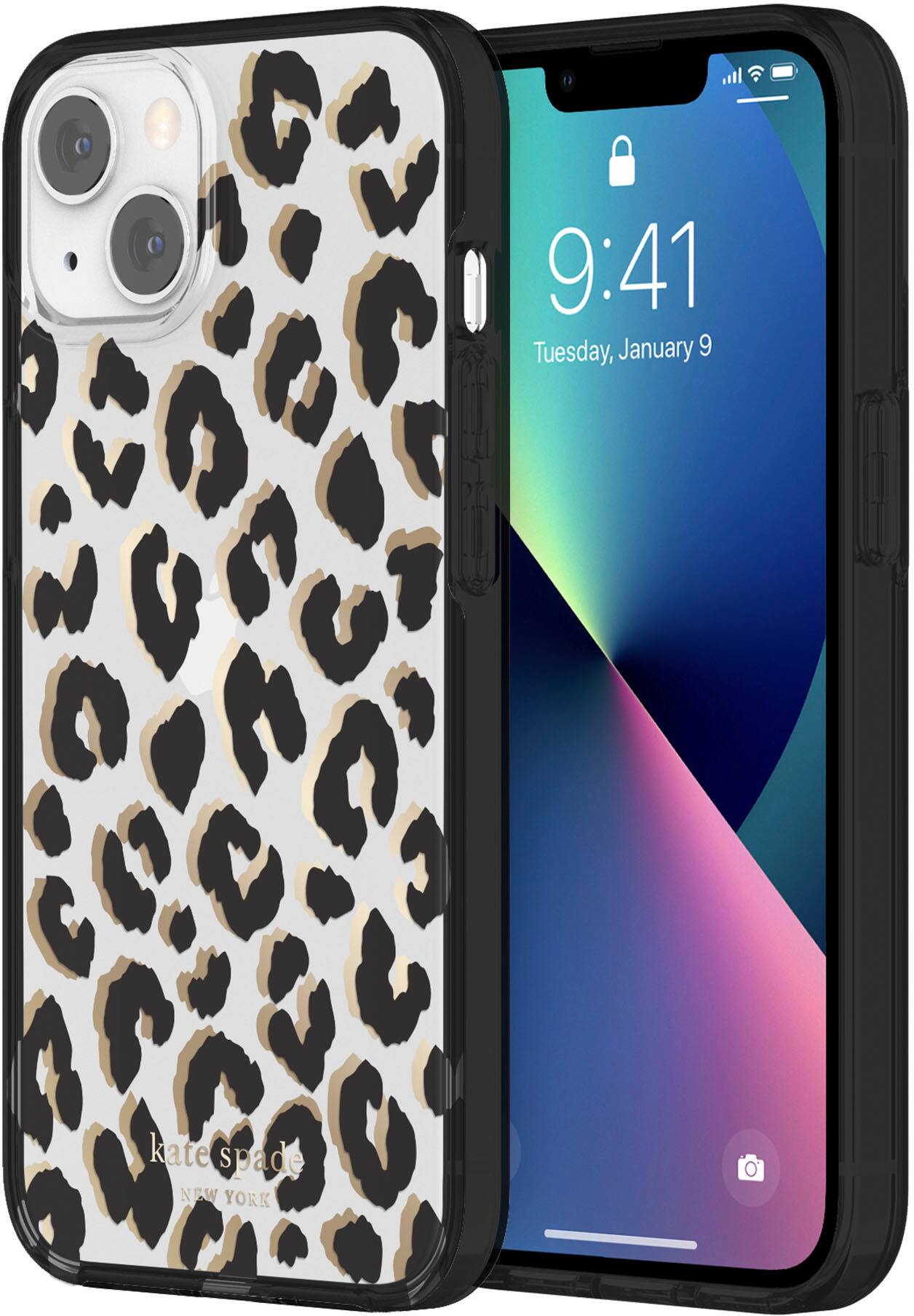 Alt View 11. kate spade new york - Protective Hardshell Case for iPhone 13 - Leopard.