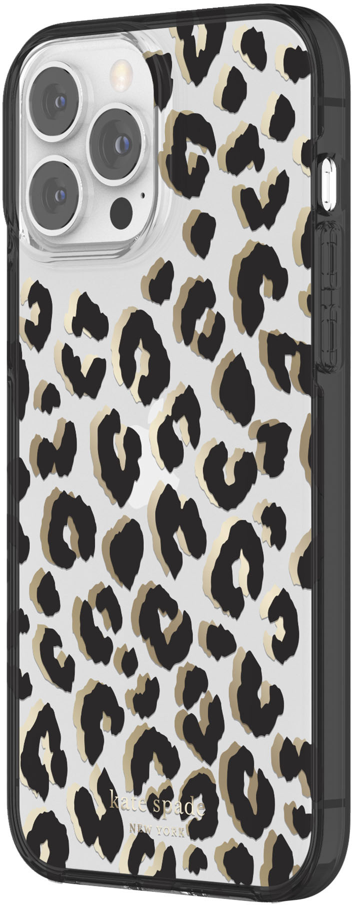 Angle View: kate spade new york - Protective Hardshell Case for iPhone 13/12 Pro Max - Leopard