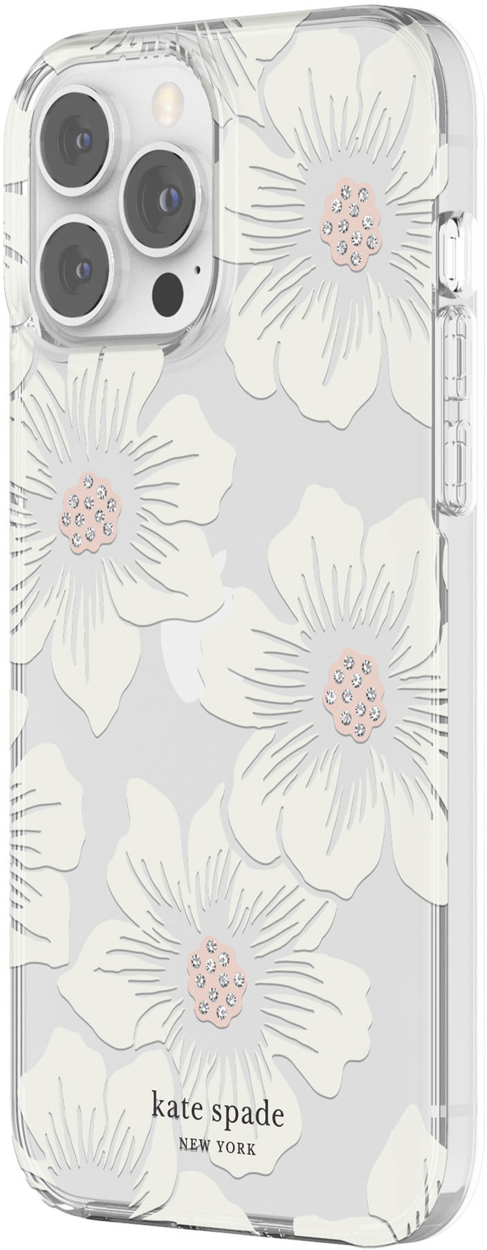 Angle View: kate spade new york - Protective Hardshell Case for iPhone 13/12 Pro Max - Hollyhock