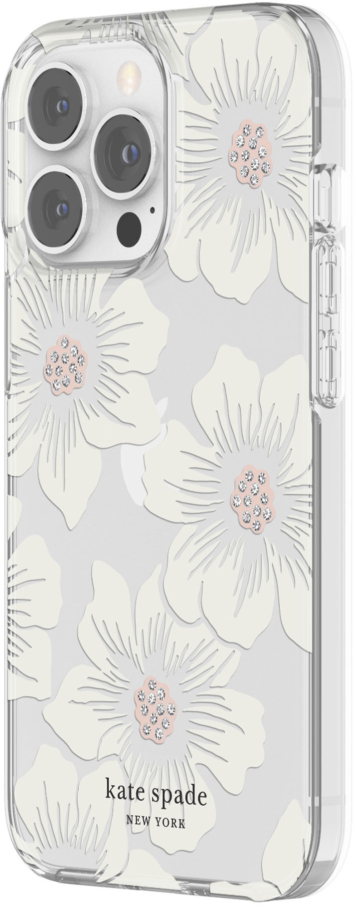  kate spade new york Protective Hardshell Case Compatible with  Apple iPhone 14 Pro - Hollyhock Floral Clear [KSIPH-223-HHCCS] : Cell  Phones & Accessories