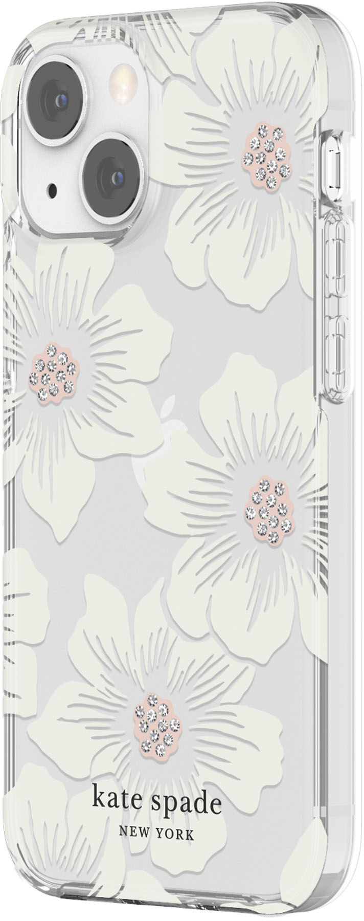 Angle View: kate spade new york - Protective Hardshell Case for iPhone 13 Mini and iPhone 12 Mini - Hollyhock
