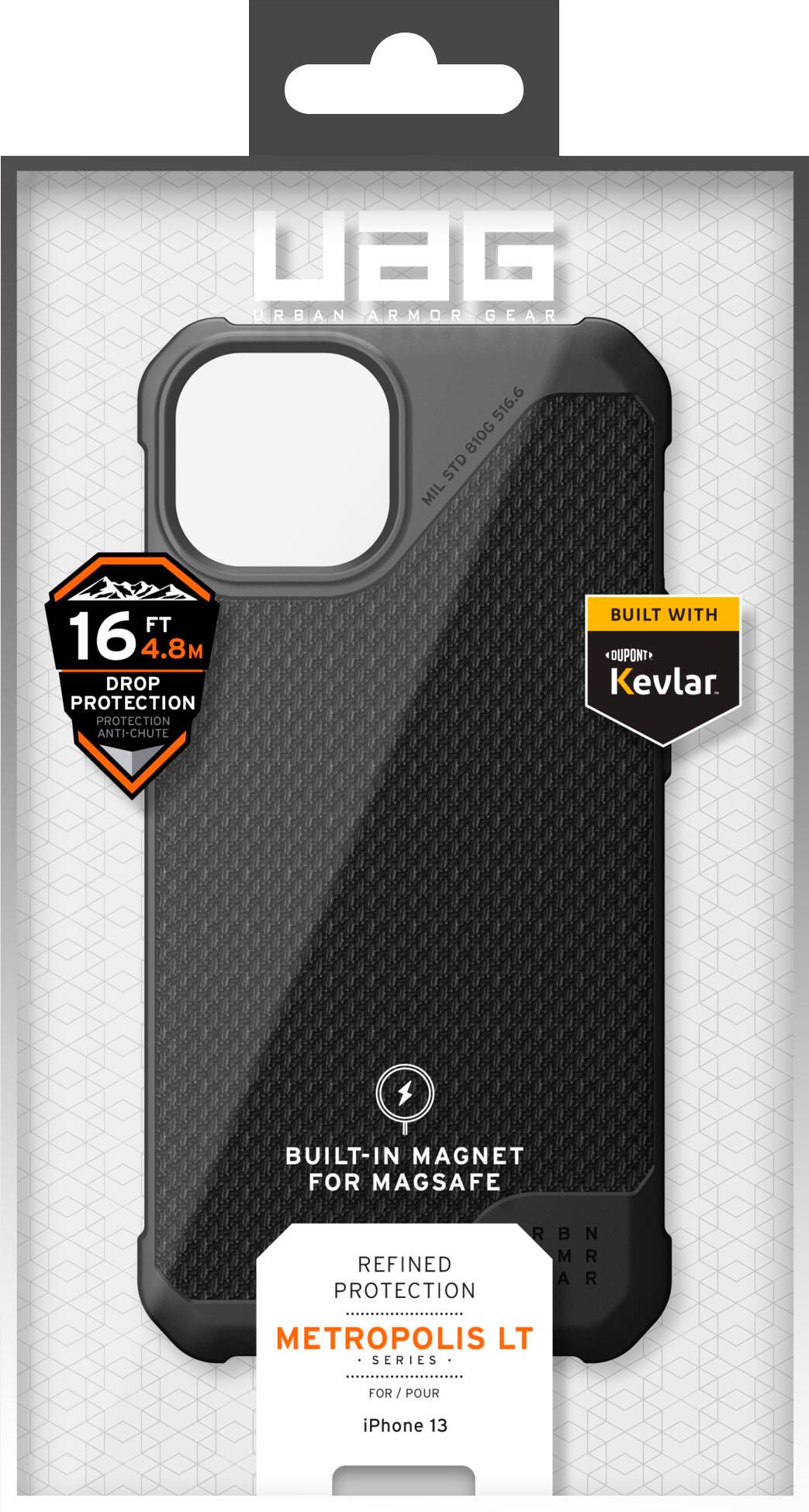 Best Buy UAG Metropolis LT MAGSAFE Case for iPhone 13 Black 11317O123940