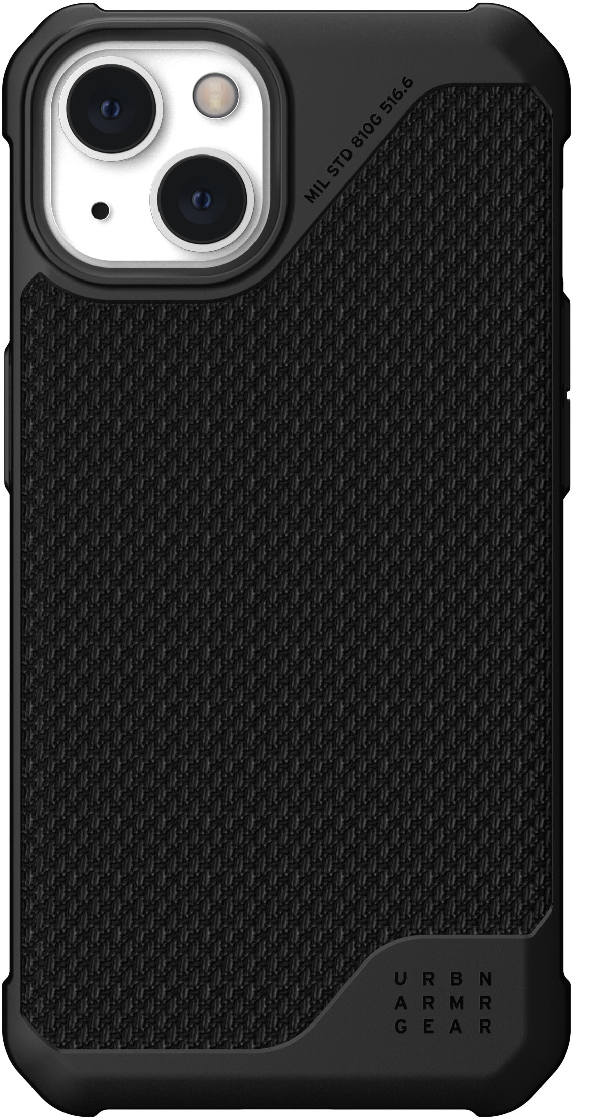Angle View: UAG - Metropolis LT MAGSAFE Case for iPhone 13 - Black