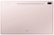 Back Zoom. Samsung - Galaxy Tab S7 FE - 12.4" 256GB - Wi-Fi - with S-Pen - Mystic Pink.
