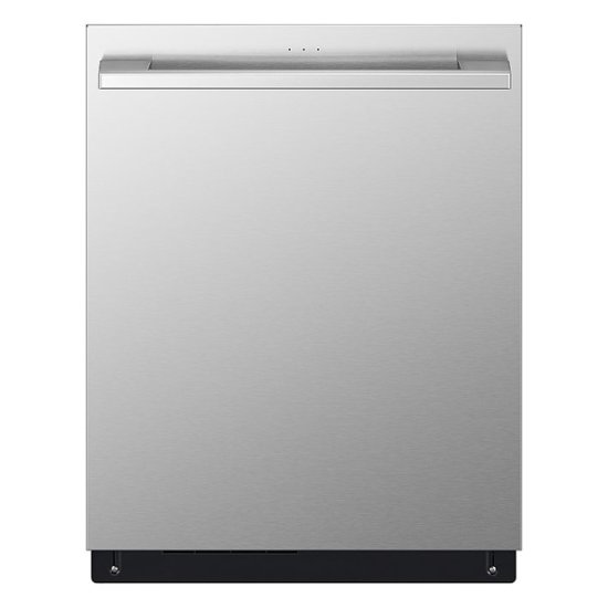 Front Zoom. LG - STUDIO 24" Top Control Smart Built-In Stainless Steel Tub Dishwasher with 3rd Rack, QuadWash, True Steam and 40dBA - Stainless Steel.