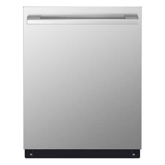Whirlpool top control dishwasher with total coverage spray arm online and third level rack in fingerprint resistant stainless steel