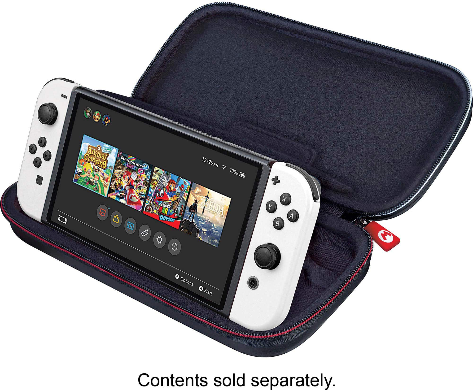 RDS Industries Game Traveler Deluxe Travel Case for Nintendo Switch,  Nintendo Switch Lite or Nintendo Switch OLED Model White NNS40W - Best Buy