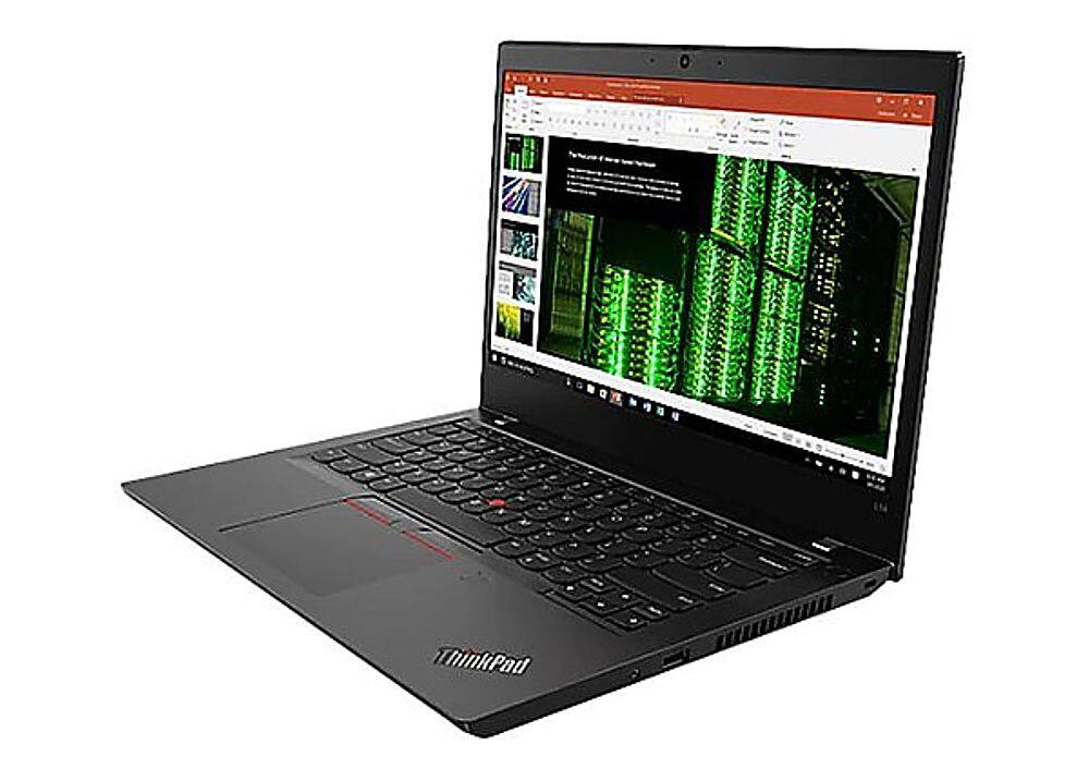 Left View: 14'' Lenovo ThinkPad L14 G2- Intel core i7-16GB Memory-512GB SSD - Black