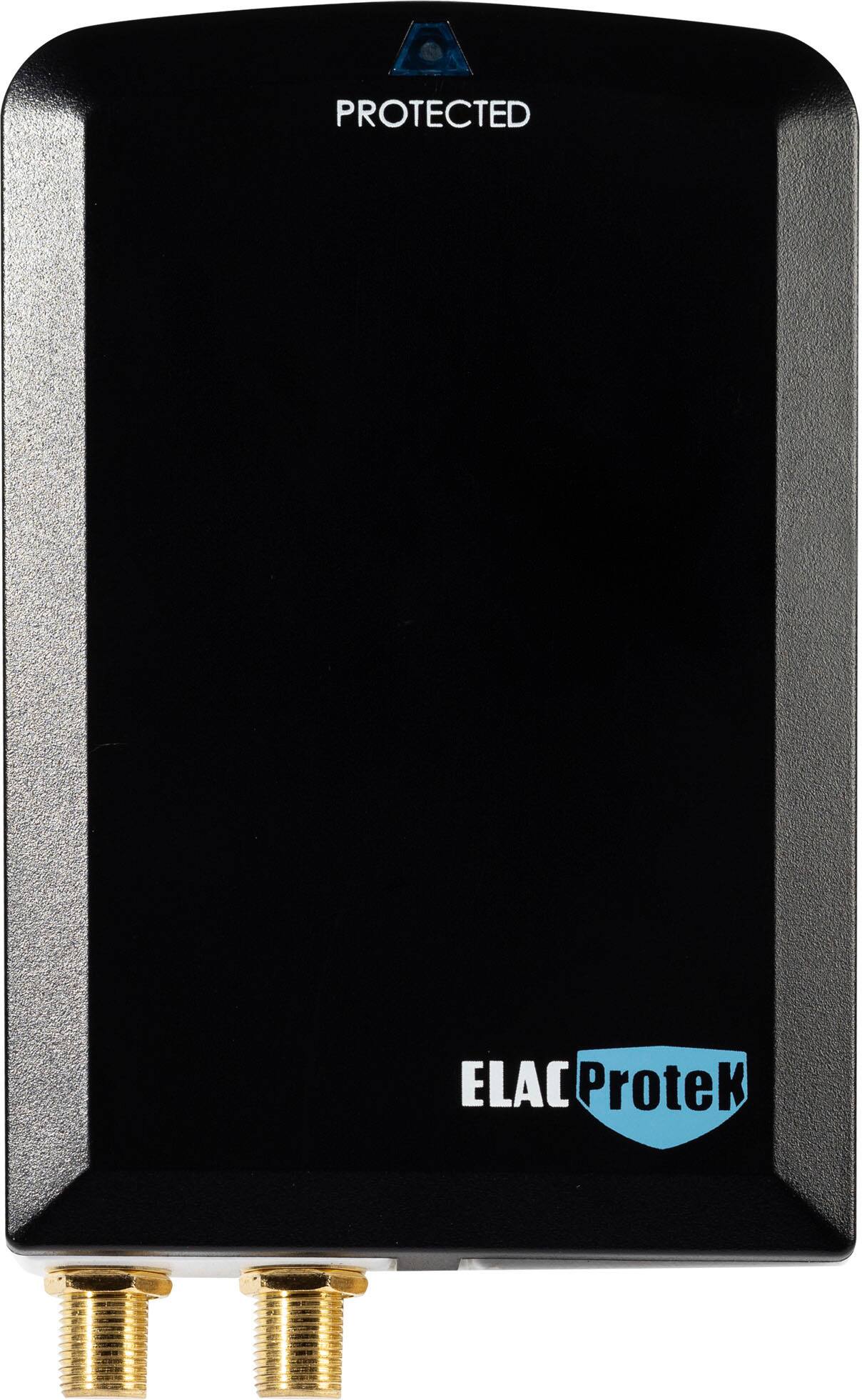 Alt View 1. ELAC ProteK - 3 Outlet Surge Protector with RF Protection - Black.