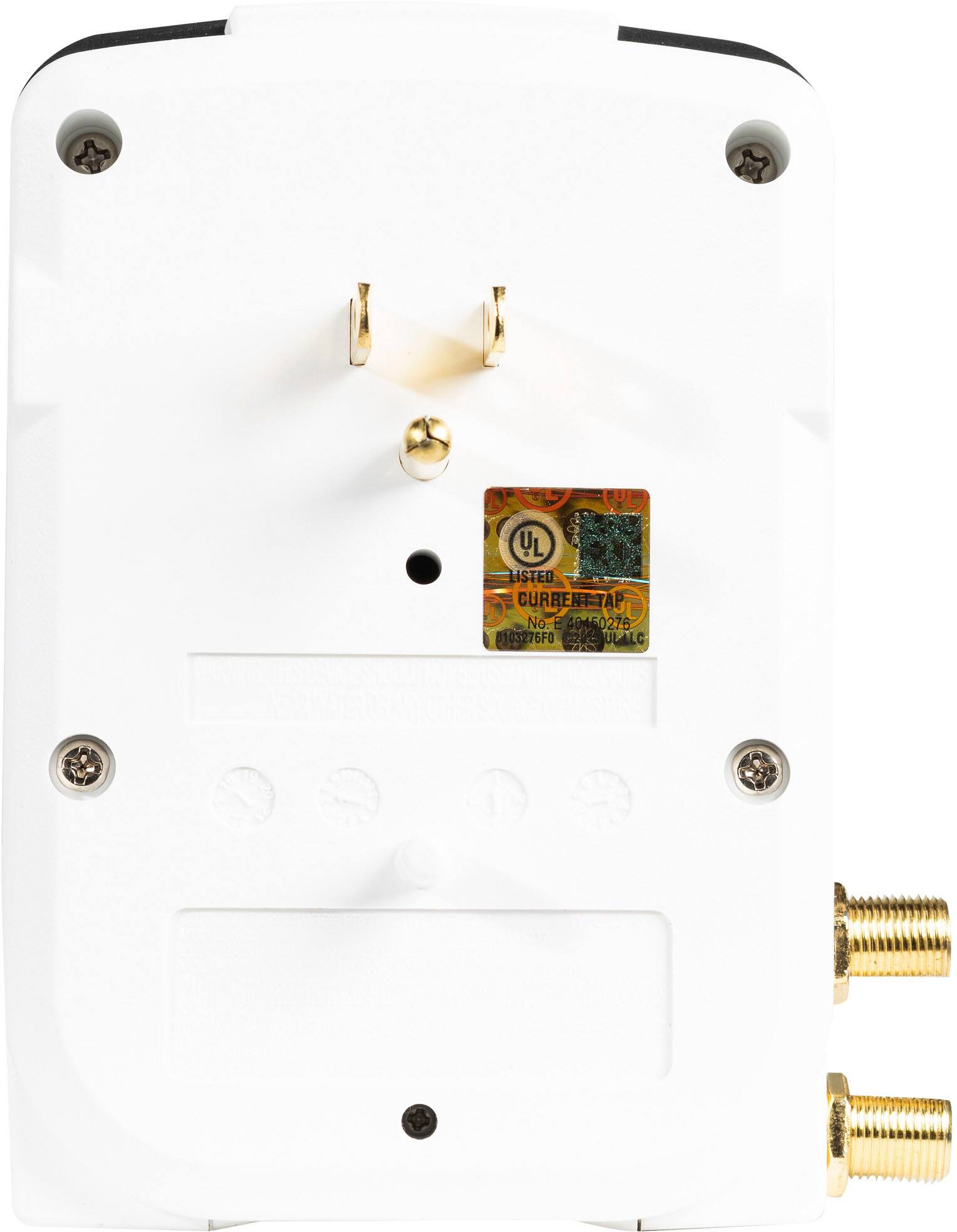 Alt View 12. ELAC ProteK - 3 Outlet Surge Protector with RF Protection - Black.