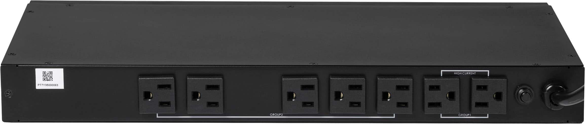 Alt View 12. ELAC ProteK - 8 Outlet/2 USB Component 2160 Joules Surge Protector/Power Conditioner - Black.