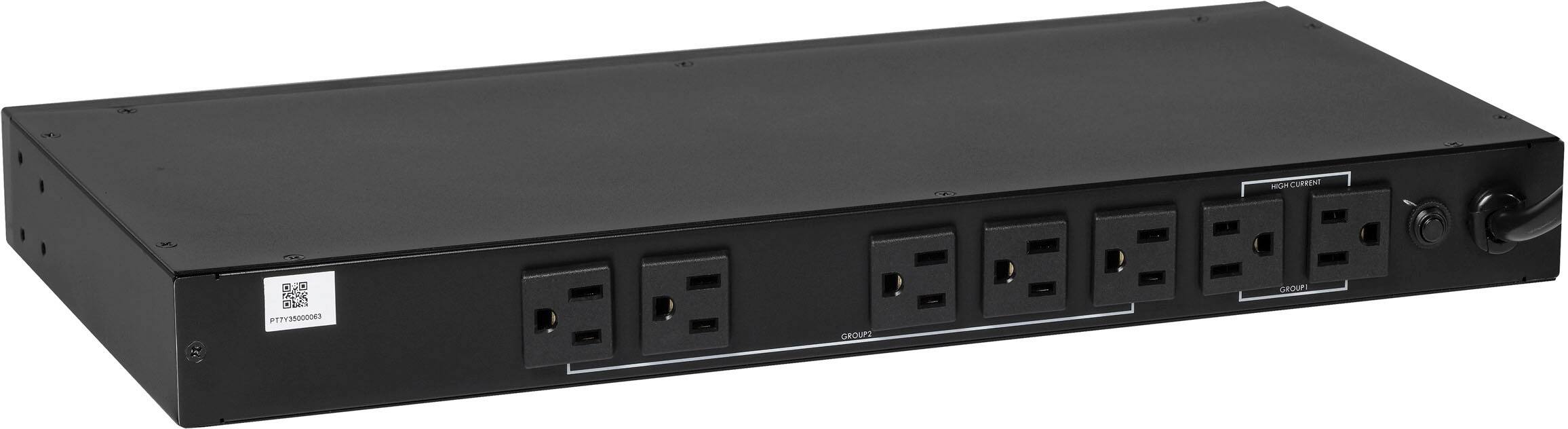 Alt View 13. ELAC ProteK - 8 Outlet/2 USB Component 2160 Joules Surge Protector/Power Conditioner - Black.