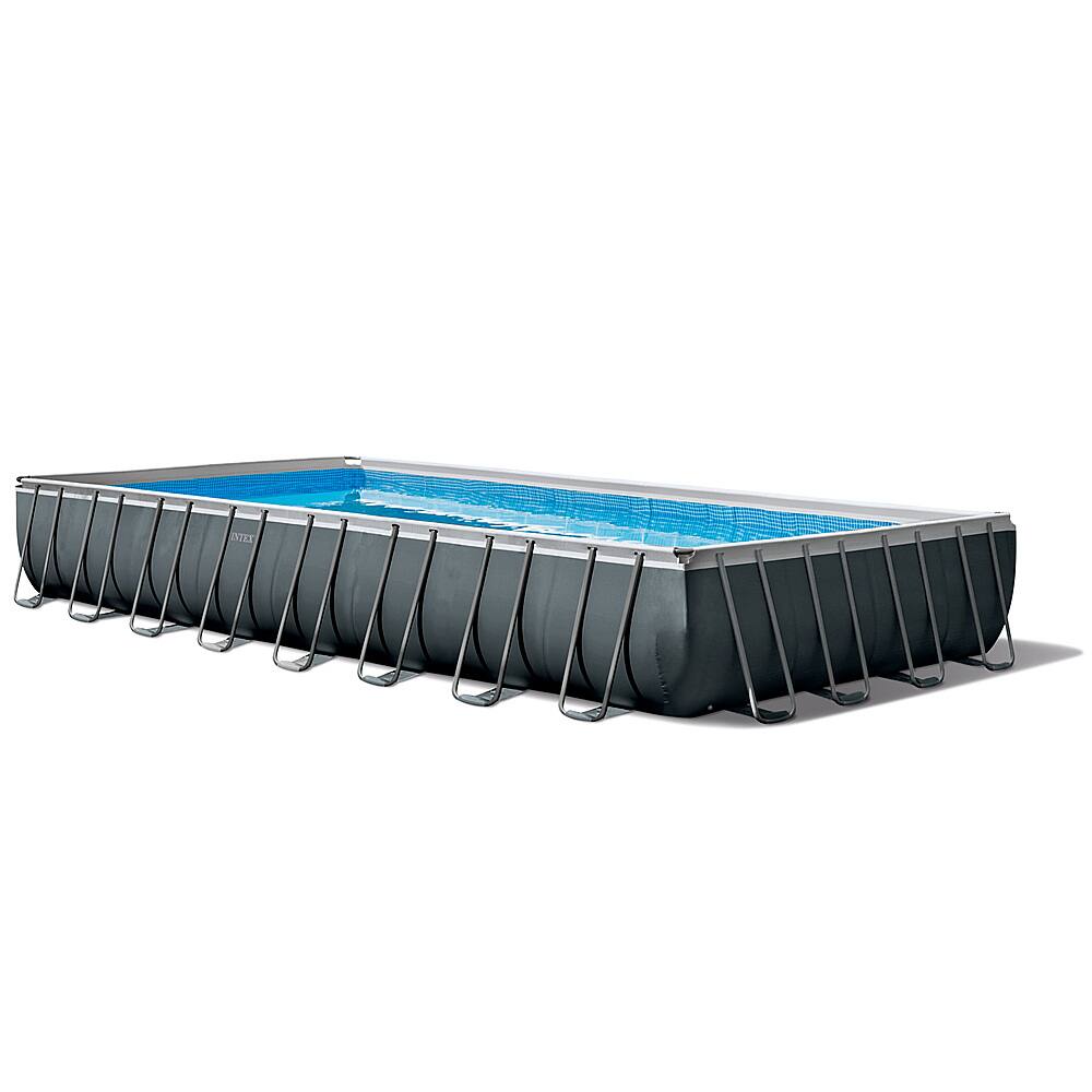 Alt View 14. Intex - 32' x 16' x 52" Ultra XTR Rectangular Pool w/ 2 Floating Chairs & Cooler - Gray.
