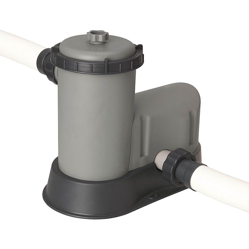 Alt View 12. Bestway - Power Steel 18ft x 9ft x 48in Above Ground Swimming Pool Set with Pump - Gray.