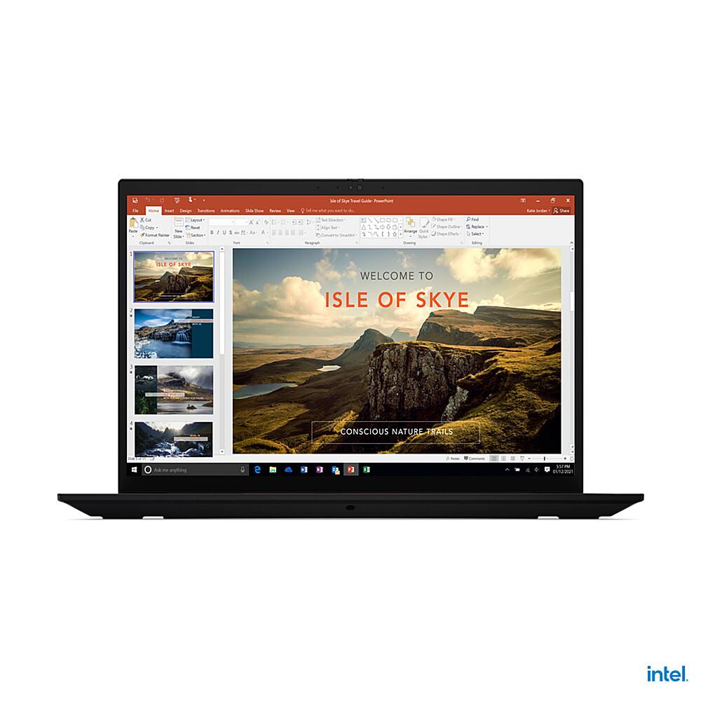 Angle View: Lenovo - 16" ThinkPad X1 Extreme Gen 4 Laptop - Intel Core i9 - 32GB Memory - 1TB SSD - Black