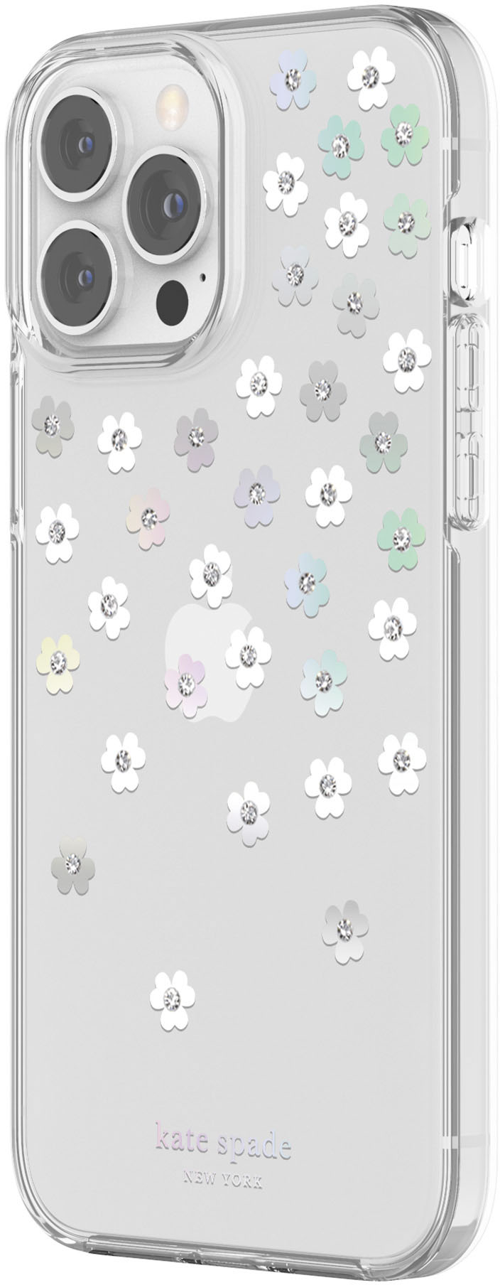 Angle View: kate spade new york - Protective Hardshell Case for iPhone 13/12 Pro Max - Scatterred Flowers