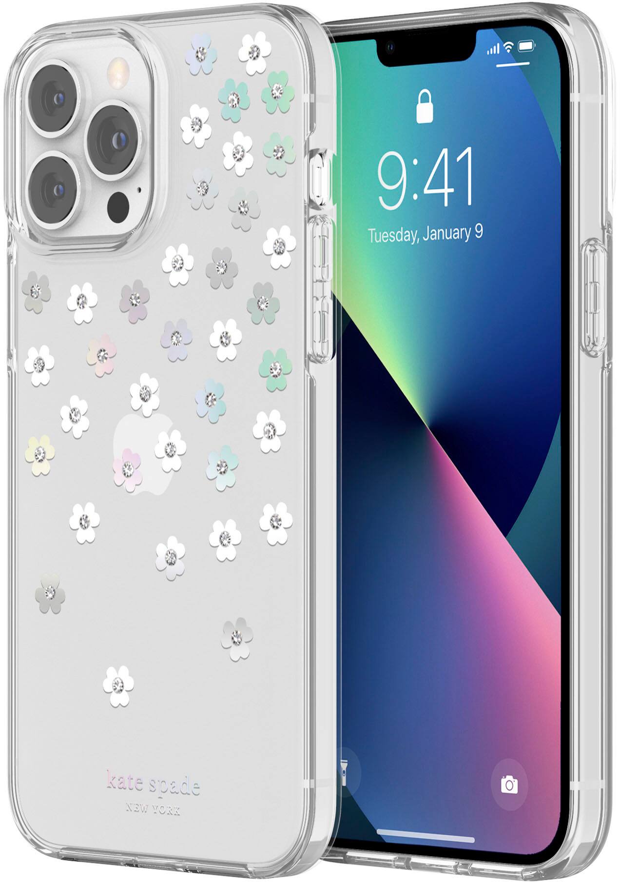 Alt View 11. kate spade new york - Protective Hardshell Case for iPhone 13/12 Pro Max - Scatterred Flowers.