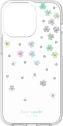 kate spade new york - Protective Hardshell Case for iPhone 13 Pro - Flower - Front_Zoom
