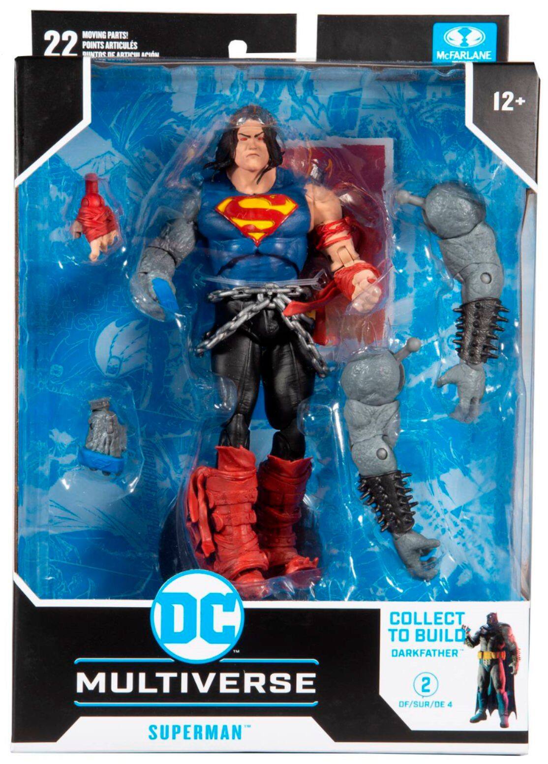 Alt View 18. McFarlane Toys - DC Dark Nights: Death Metal Build-A-Darkfather 7" Figure - Superman.