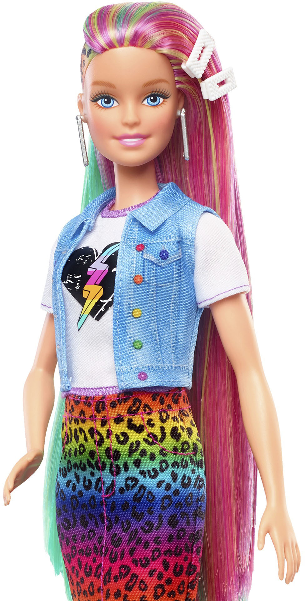 Best Buy: Barbie Rainbow Sparkle Hair Doll FXN95