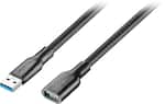 Front. Insignia™ - 12' USB 3.0 A-Male to A-Female Extension Cable - Black.
