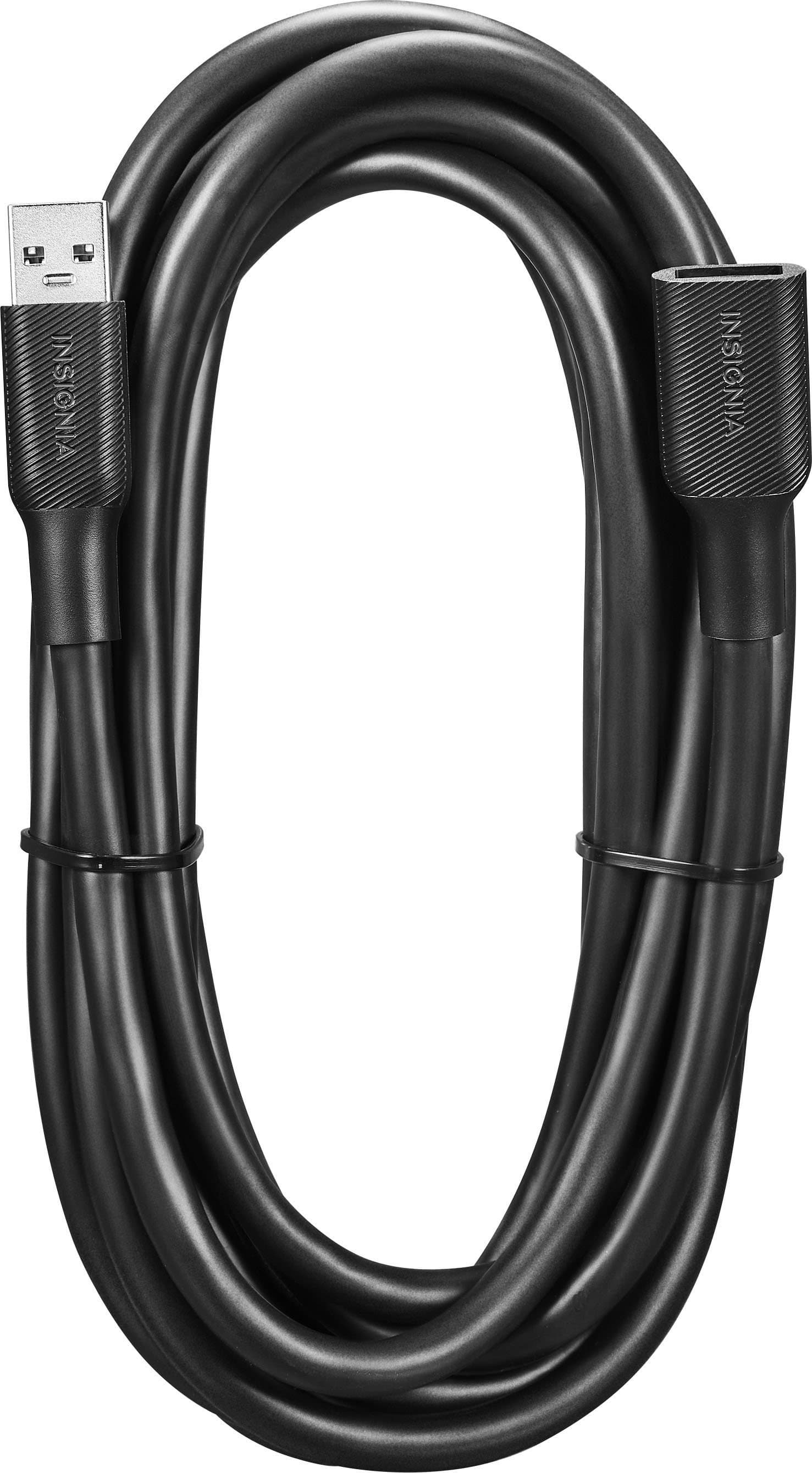 Alt View 11. Insignia™ - 12' USB 3.0 A-Male to A-Female Extension Cable - Black.