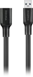 Insignia™ - 12' USB 3.0 A-Male to A-Female Extension Cable - Black - Front_Zoom