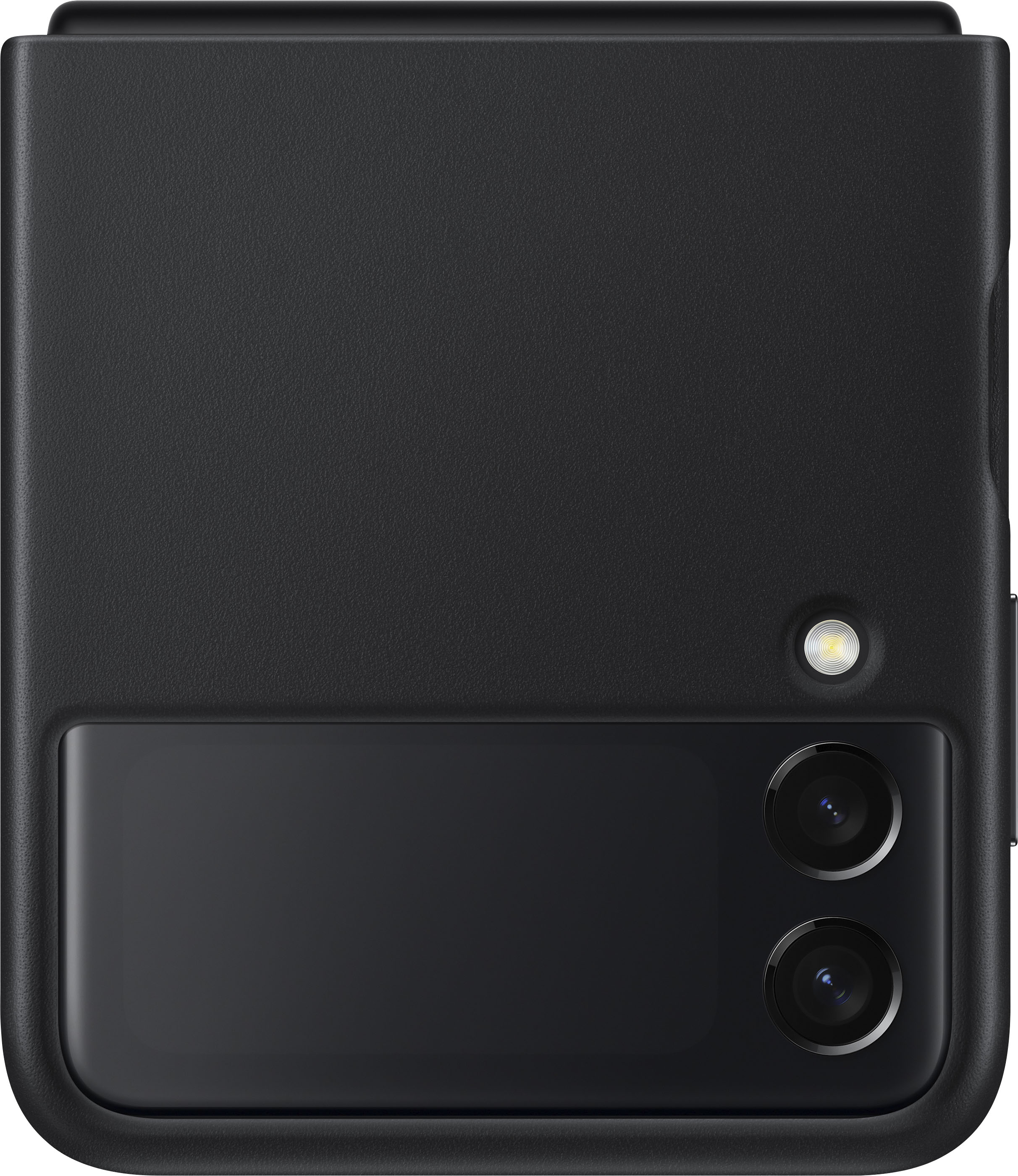 Best Buy: Leather Cover for Samsung Galaxy Z Flip3 Black EF