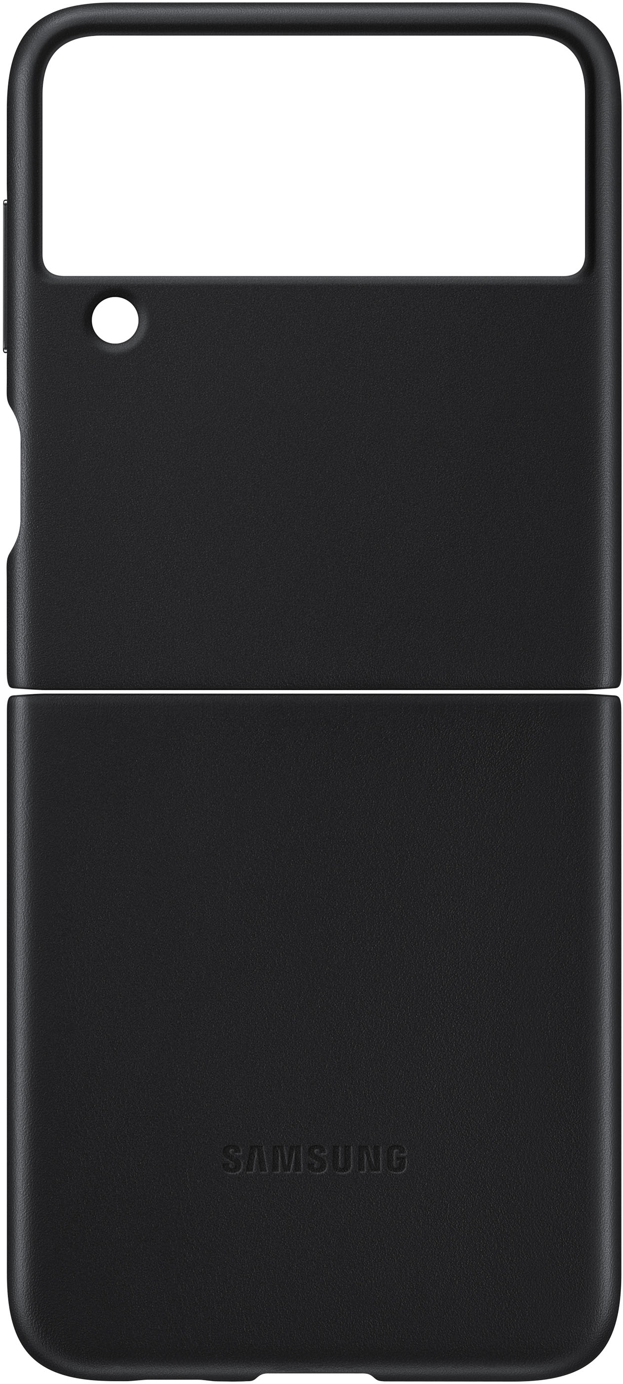 Flip Leather Cover Case for Samsung Galaxy Z Flip Black EF-VF700LBEGUS -  Best Buy