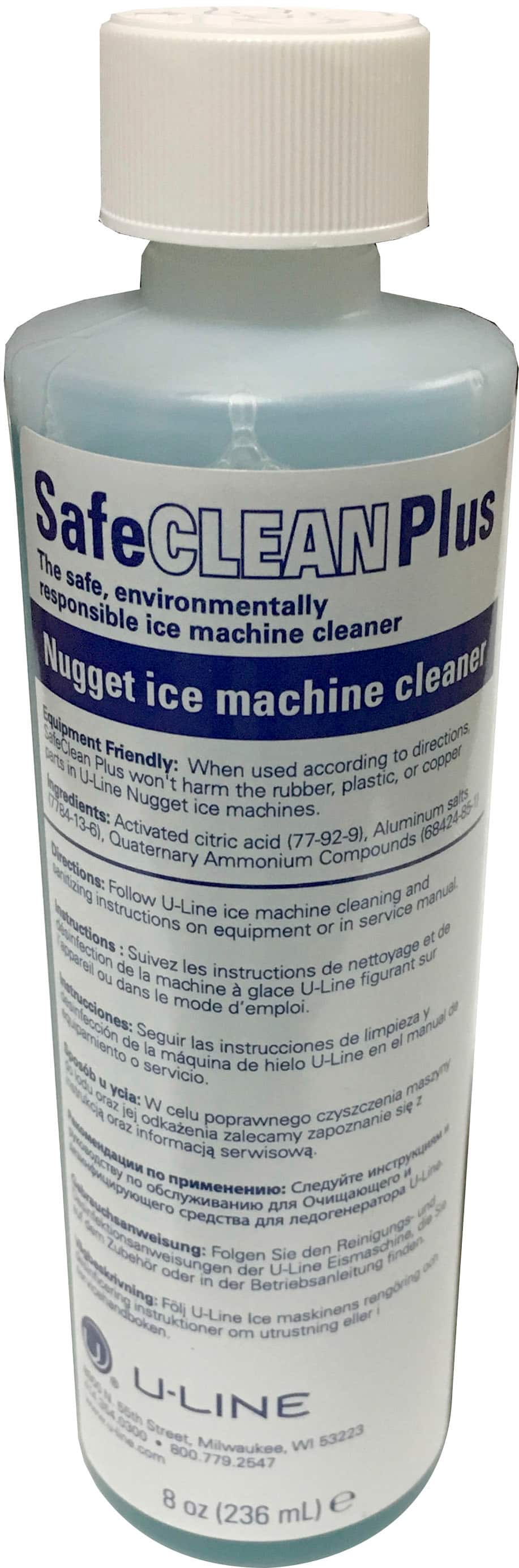 U-Line - Liquid Ice Machine Cleaner - Light Blue - Front_Zoom