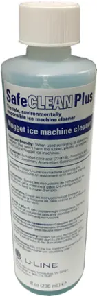 Front. U-Line - Liquid Ice Machine Cleaner - Light Blue.