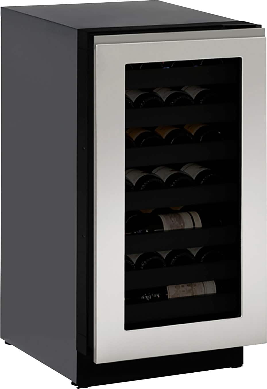 Front. U-Line - Stainless Handleless Panel - Stainless Steel.