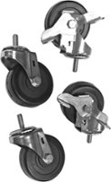 U-Line - Set of 4 Casters For Cold Coffee Dispenser - Stainless Steel - Front_Zoom