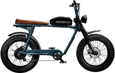 Super73 - S2 Electric Motorbike w/ 75+ mile max operating range & 28+ mph max speed - Hudson Blue - Front_Zoom