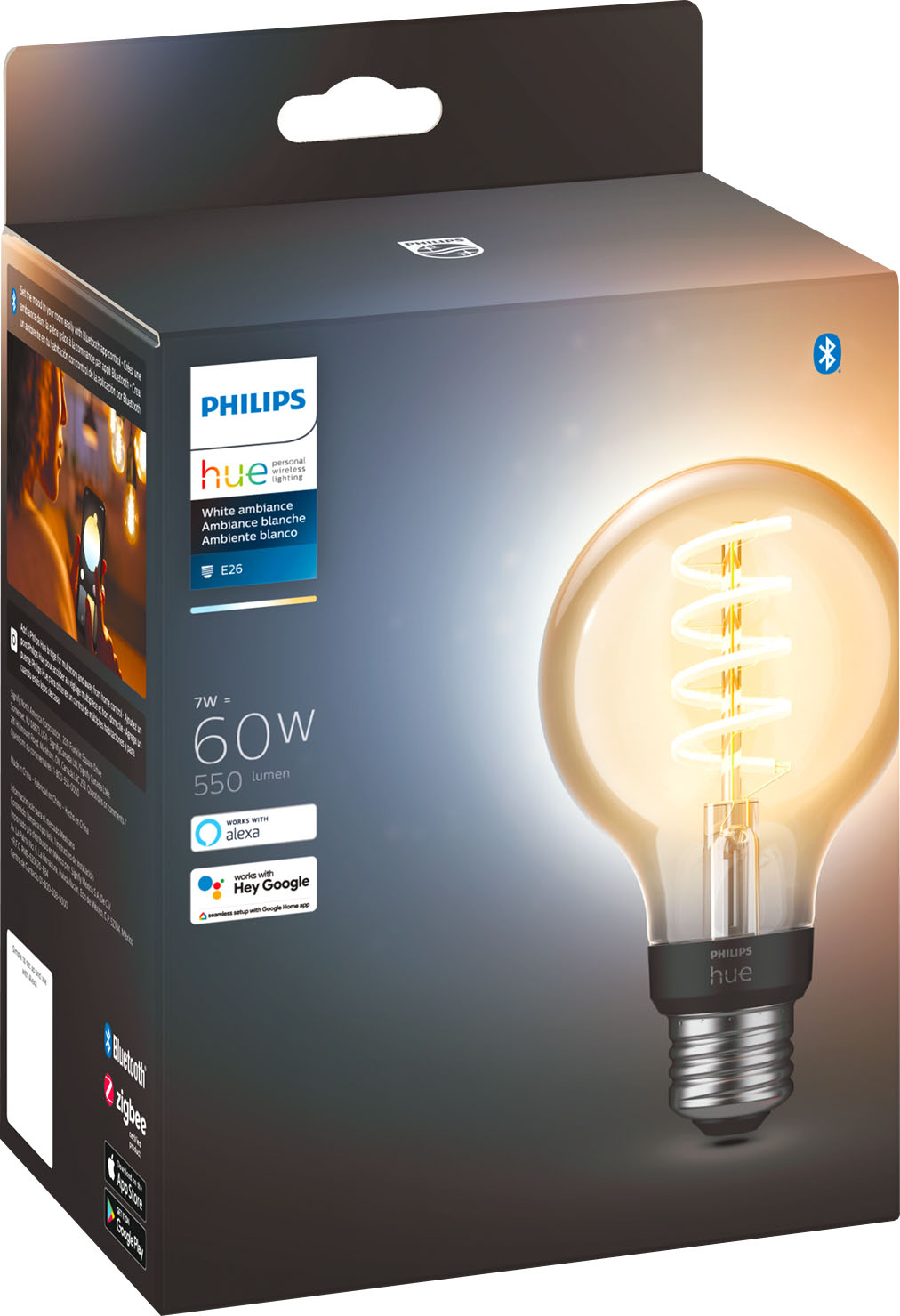position I doubt it Powerful Philips Hue White Ambiance Filament G25 Bluetooth Smart LED Bulb 563593 -  Best Buy