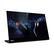 Left. Lenovo - ThinkVision M14t 14" LED Mobile Monitor with Touch Screen - 16:9 - 14" Class - 1920 x 1080 - Full HD - Black.