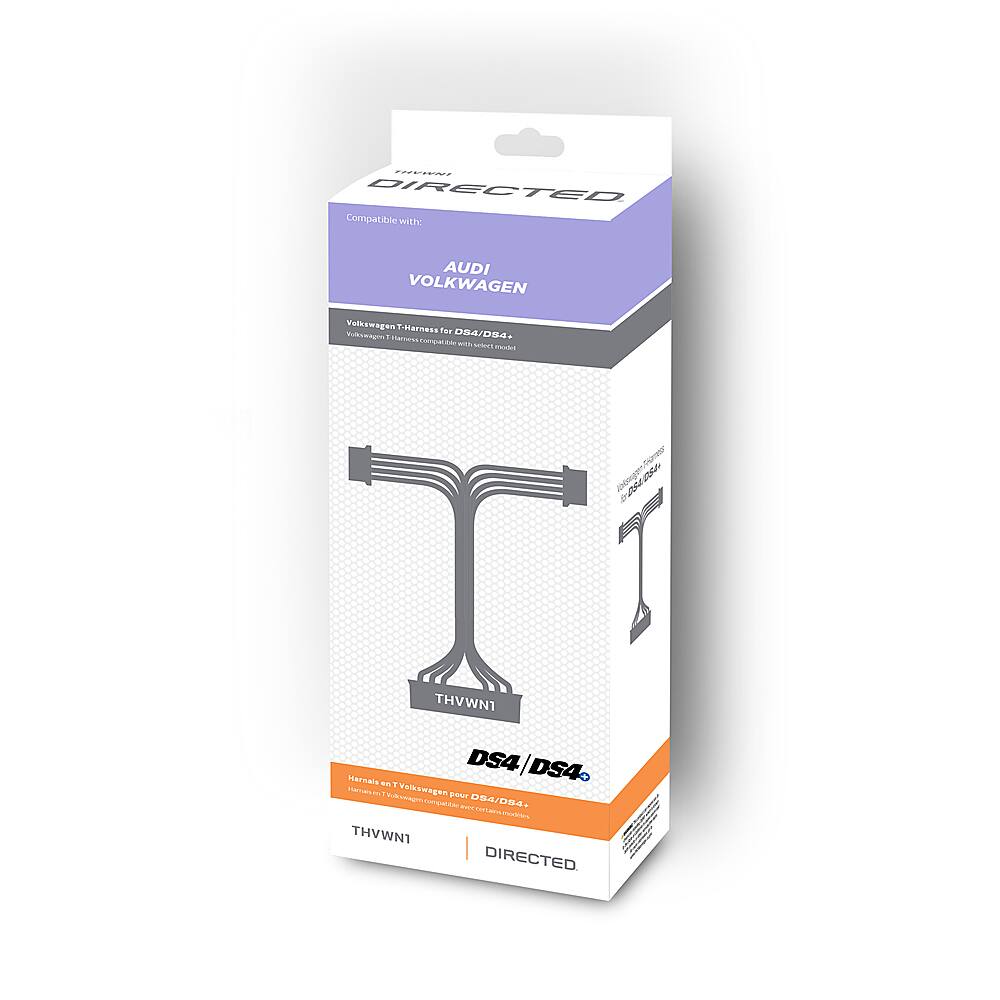 Front. Directed Electronics - T-Harness VW/Audi, Select SmartKey & Key 2006 & Up, DS4/DS4+ - Black.