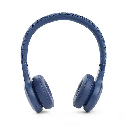 Front. JBL - LIVE460NC Wireless On-Ear NC Headphones - Blue.