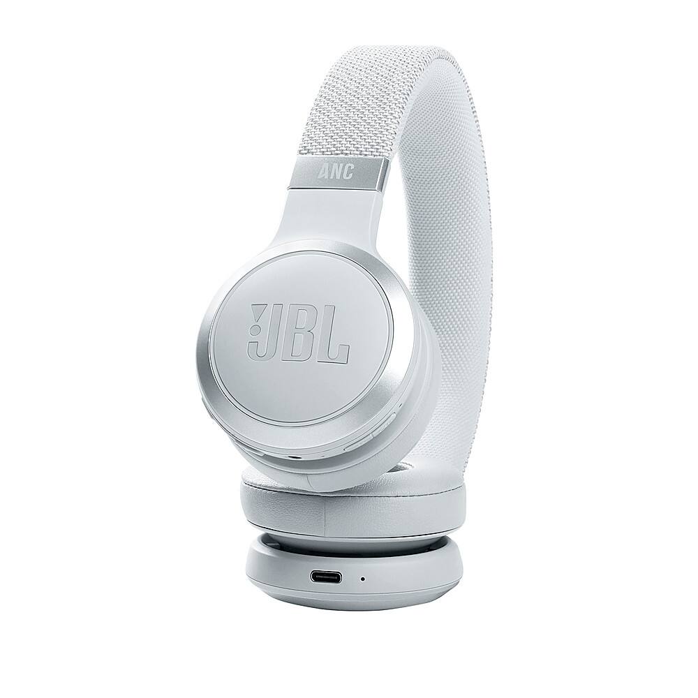 Alt View 13. JBL - LIVE460NC Wireless On-Ear NC Headphones - White.