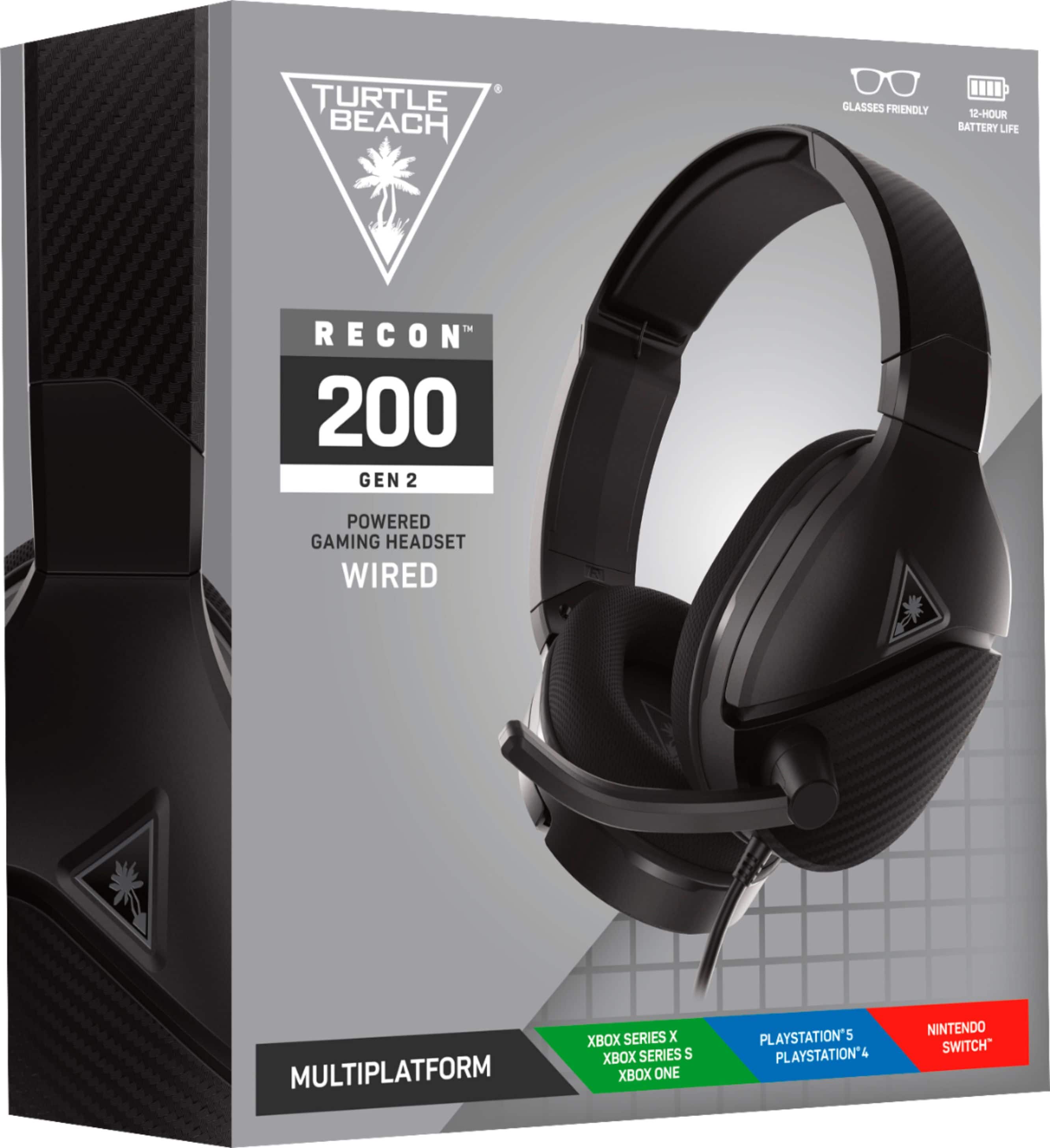 Alt View 16. Turtle Beach - Recon 200 Gen 2 Powered Gaming Headset for Xbox One, Xbox Series X|S, PS5, PS4, Nintendo Switch - Black.