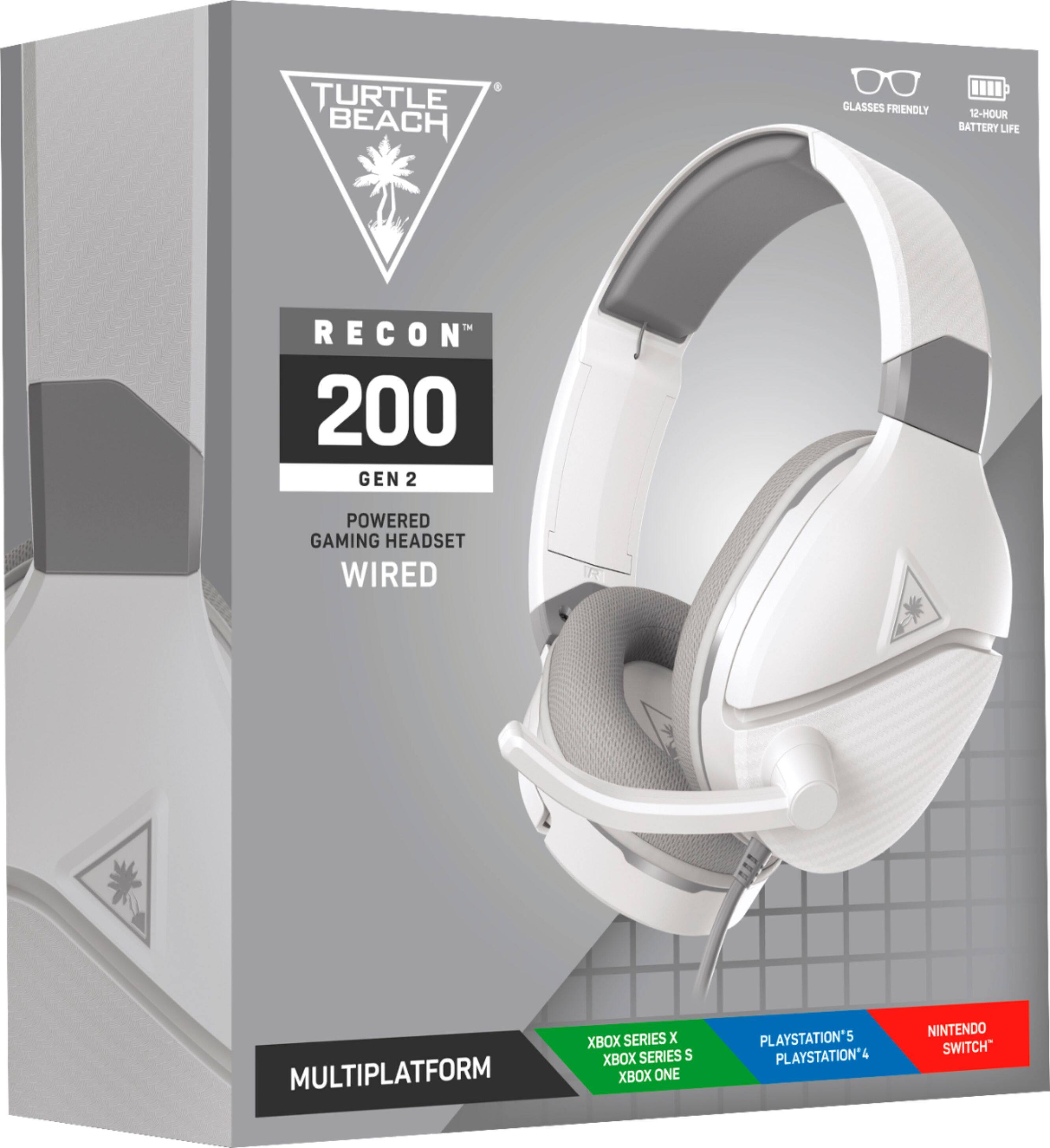 Alt View 16. Turtle Beach - Recon 200 Gen 2 Powered Gaming Headset for Xbox One, Xbox Series X|S, PS5, PS4, Nintendo Switch - White.